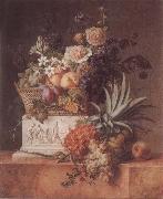 Willem Van Leen Pineapple Jardiniere oil on canvas